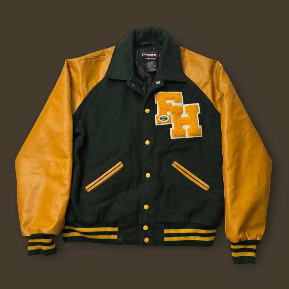 Vintage Green/Yellow Embroidered Jacket